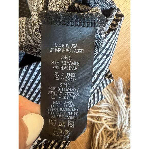 Theory Black and White Mini Dress - Picture 9 of 11